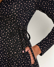 Freesia Long Sleeve Wrap Dress
