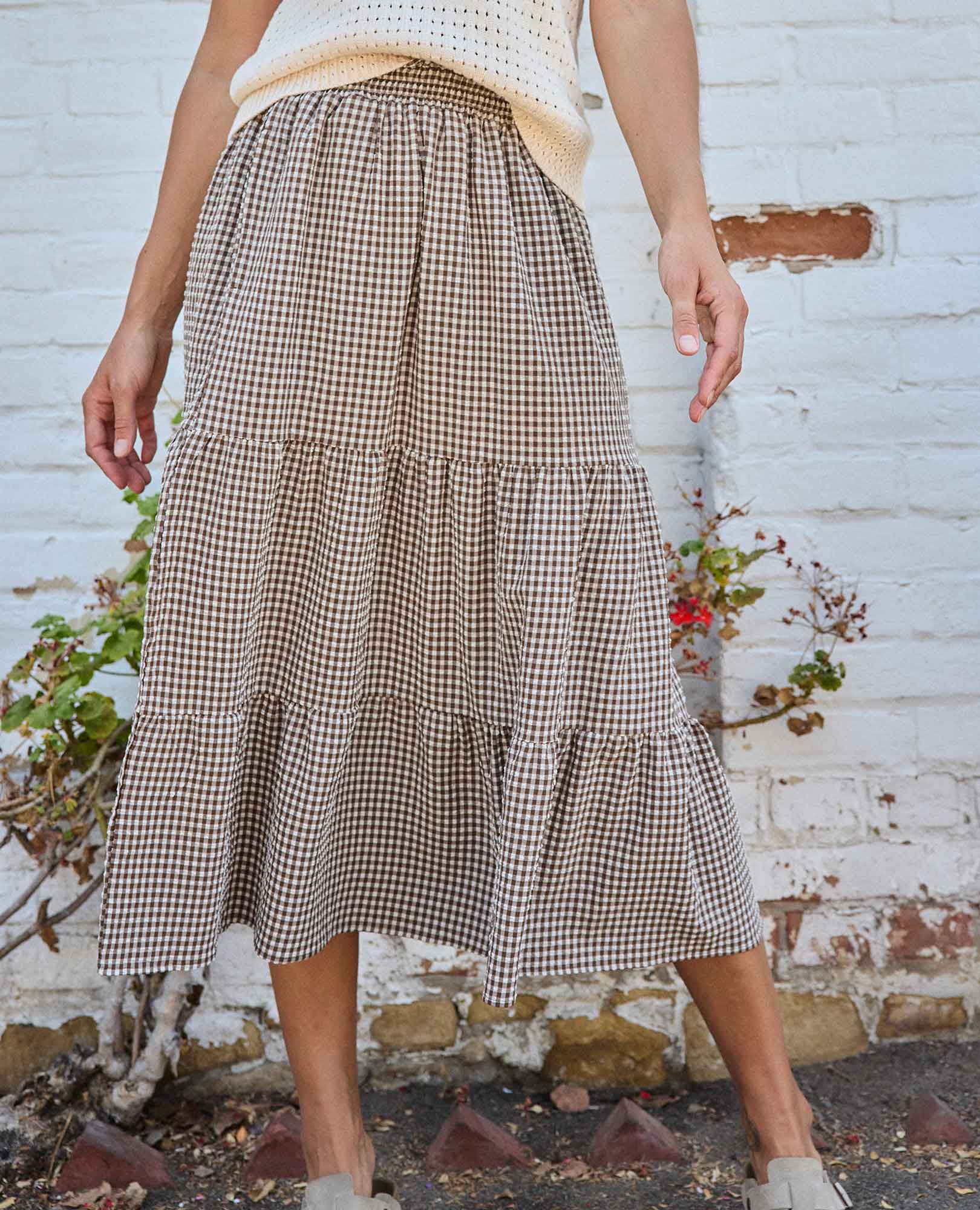 Sunkissed Tiered Midi Skirt