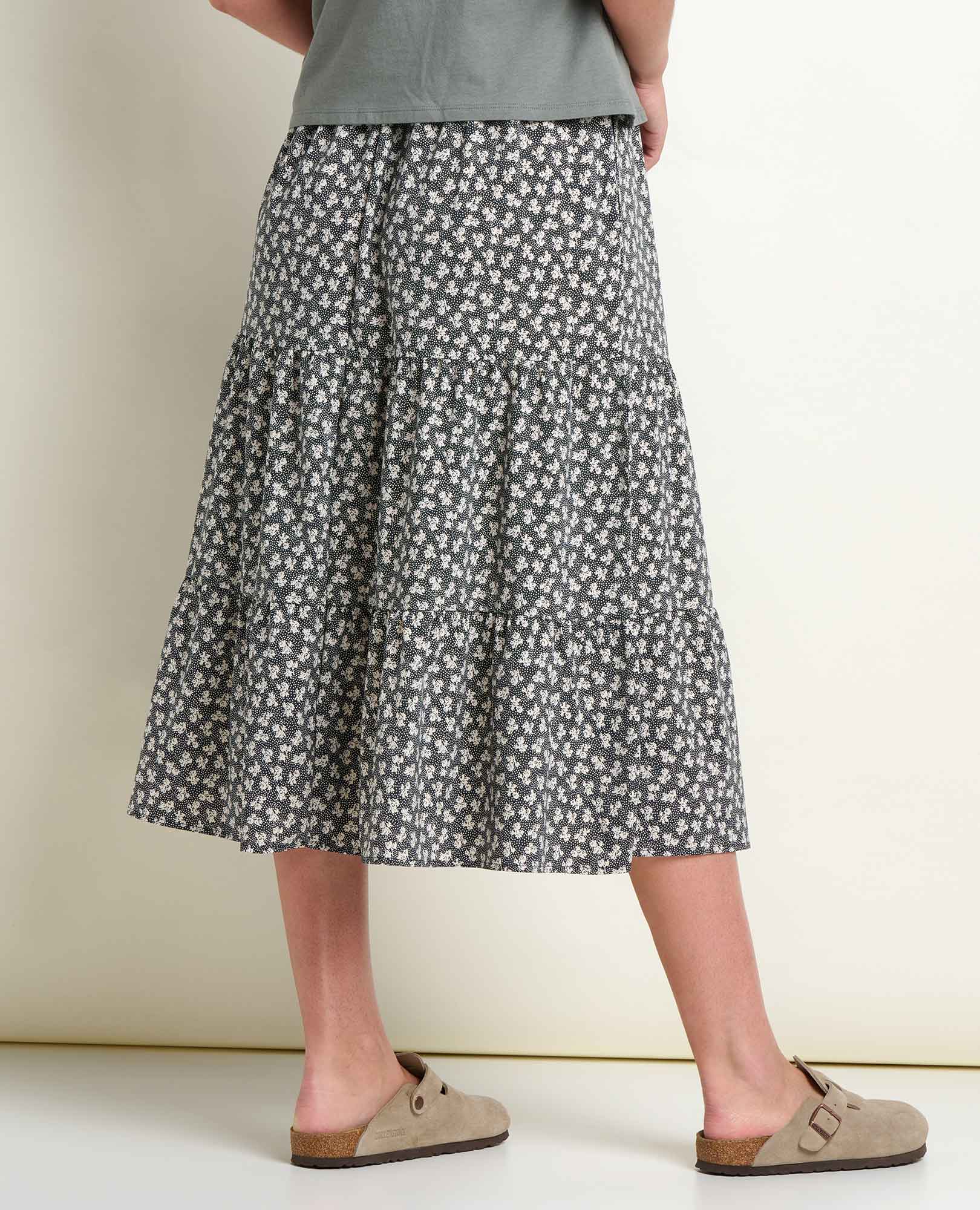 Sunkissed Tiered Midi Skirt