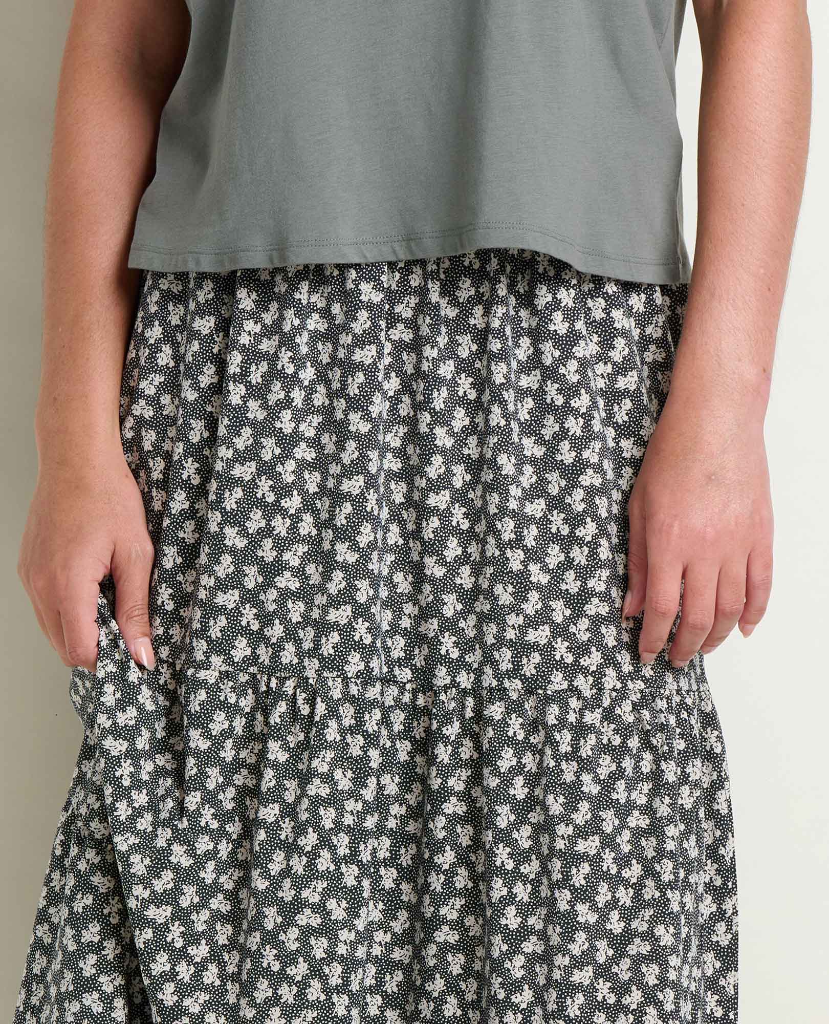 Sunkissed Tiered Midi Skirt