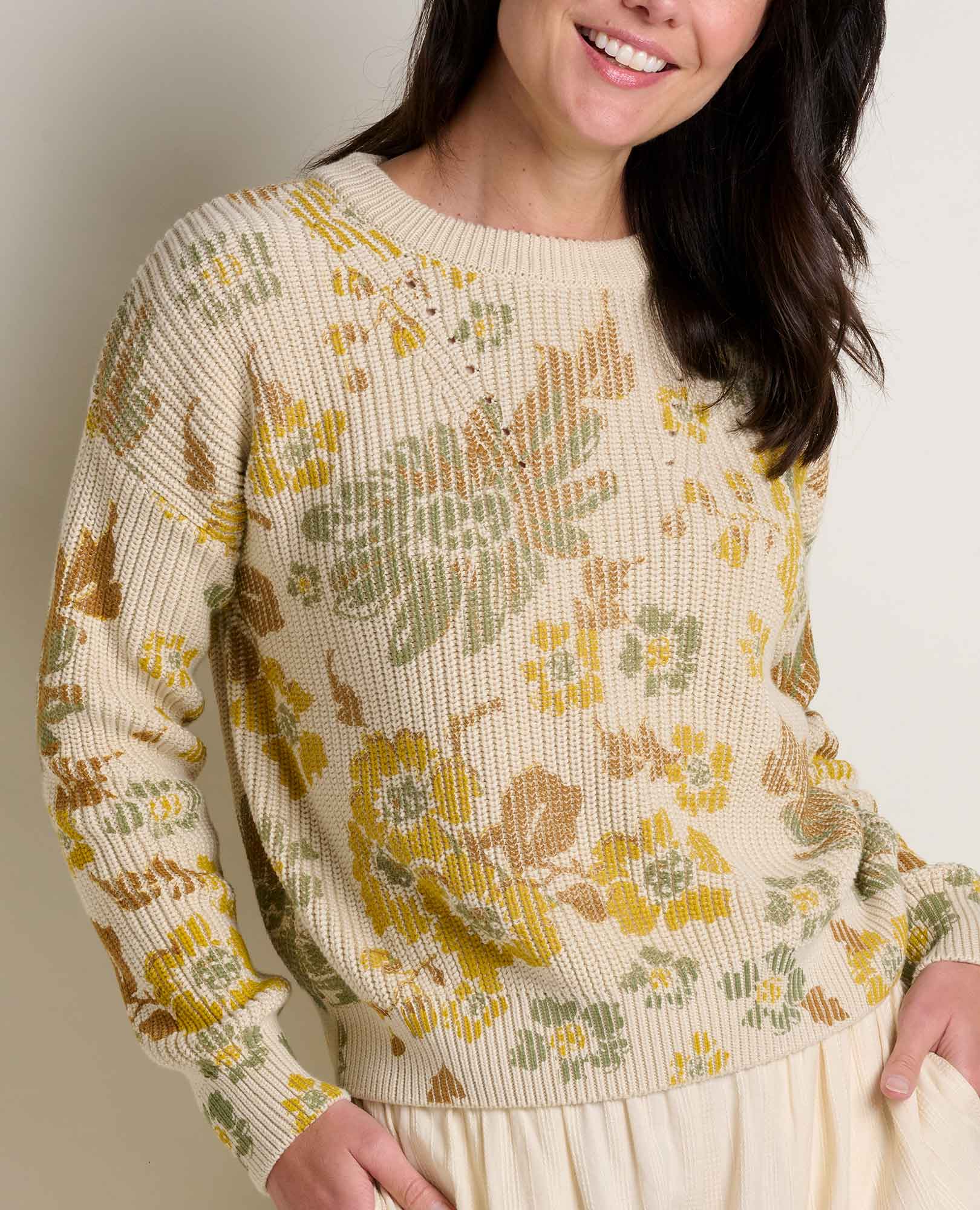 Bianca Pattern Crew Sweater
