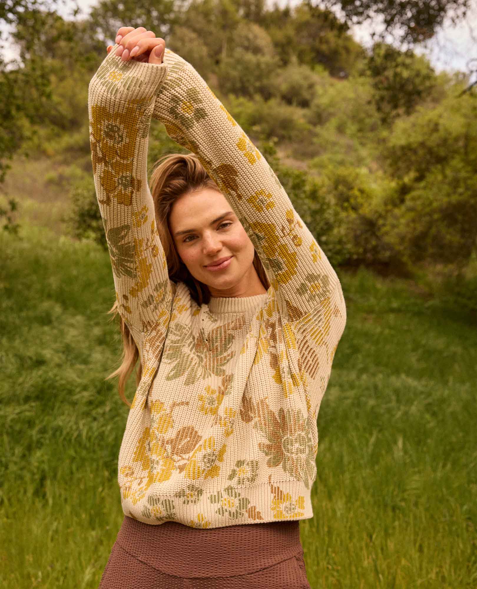 Bianca Pattern Crew Sweater
