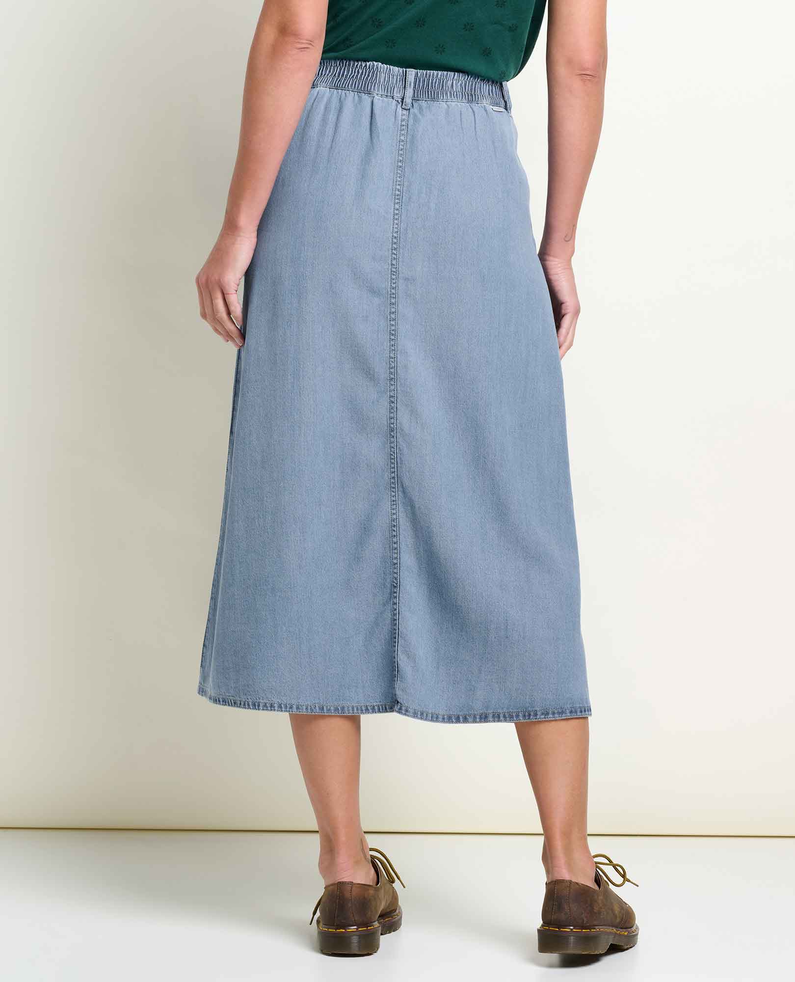 Piñon Soft Denim Midi Skirt