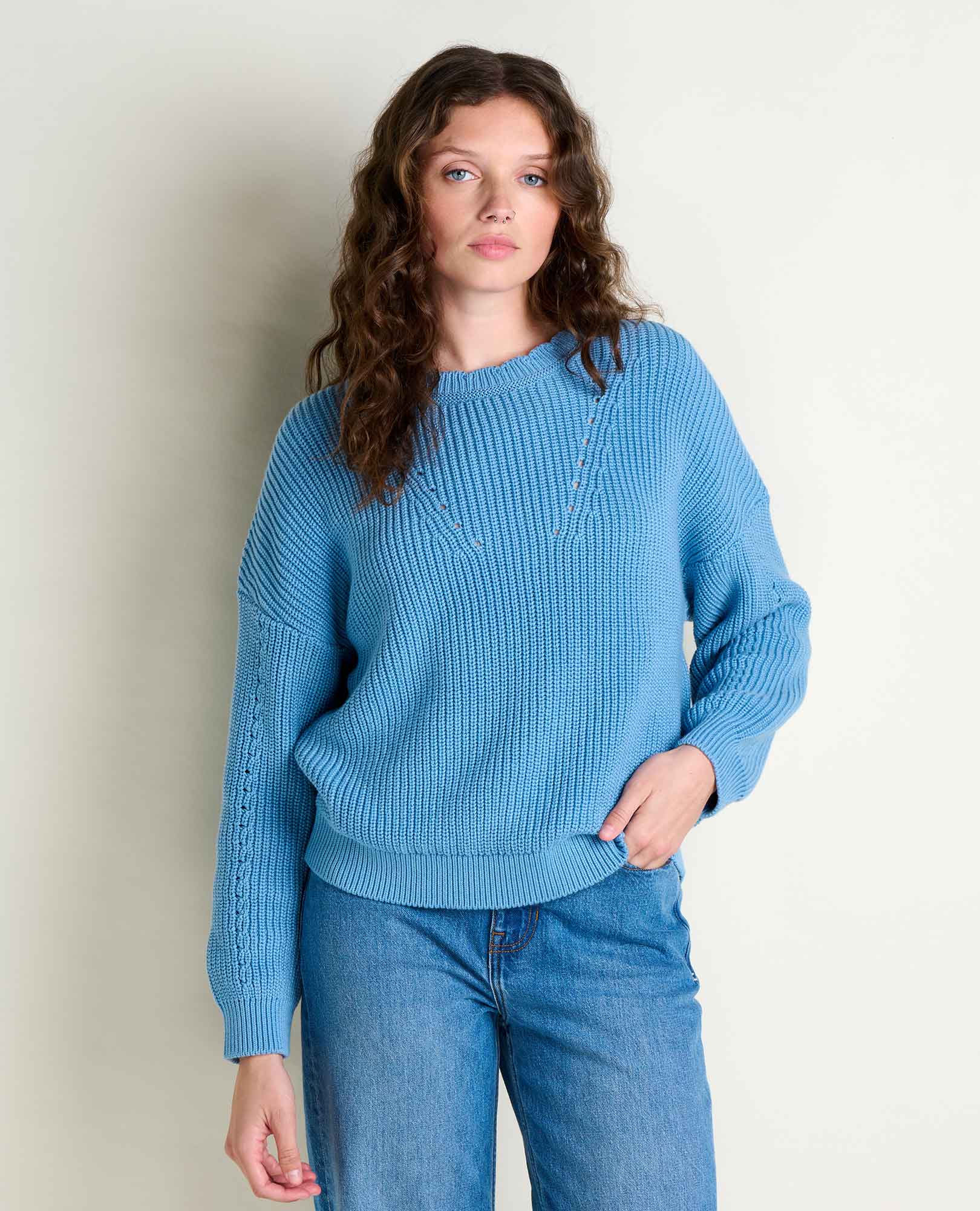 Bianca Shaker Crew Sweater