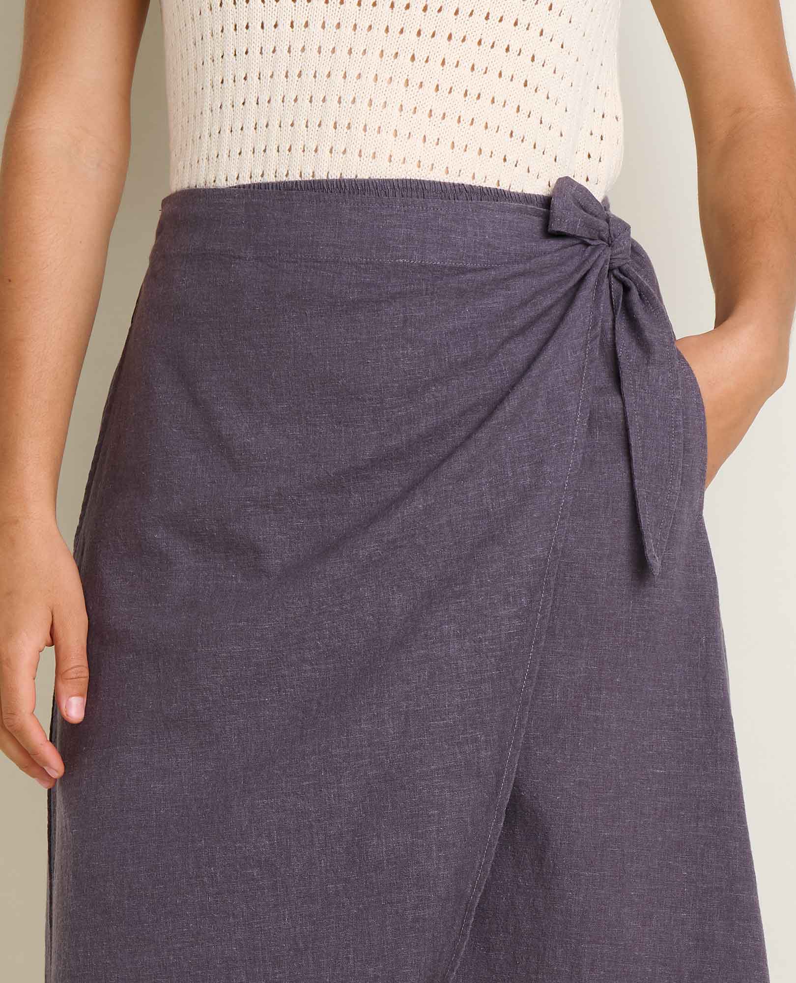Taj Wrap Midi Skirt