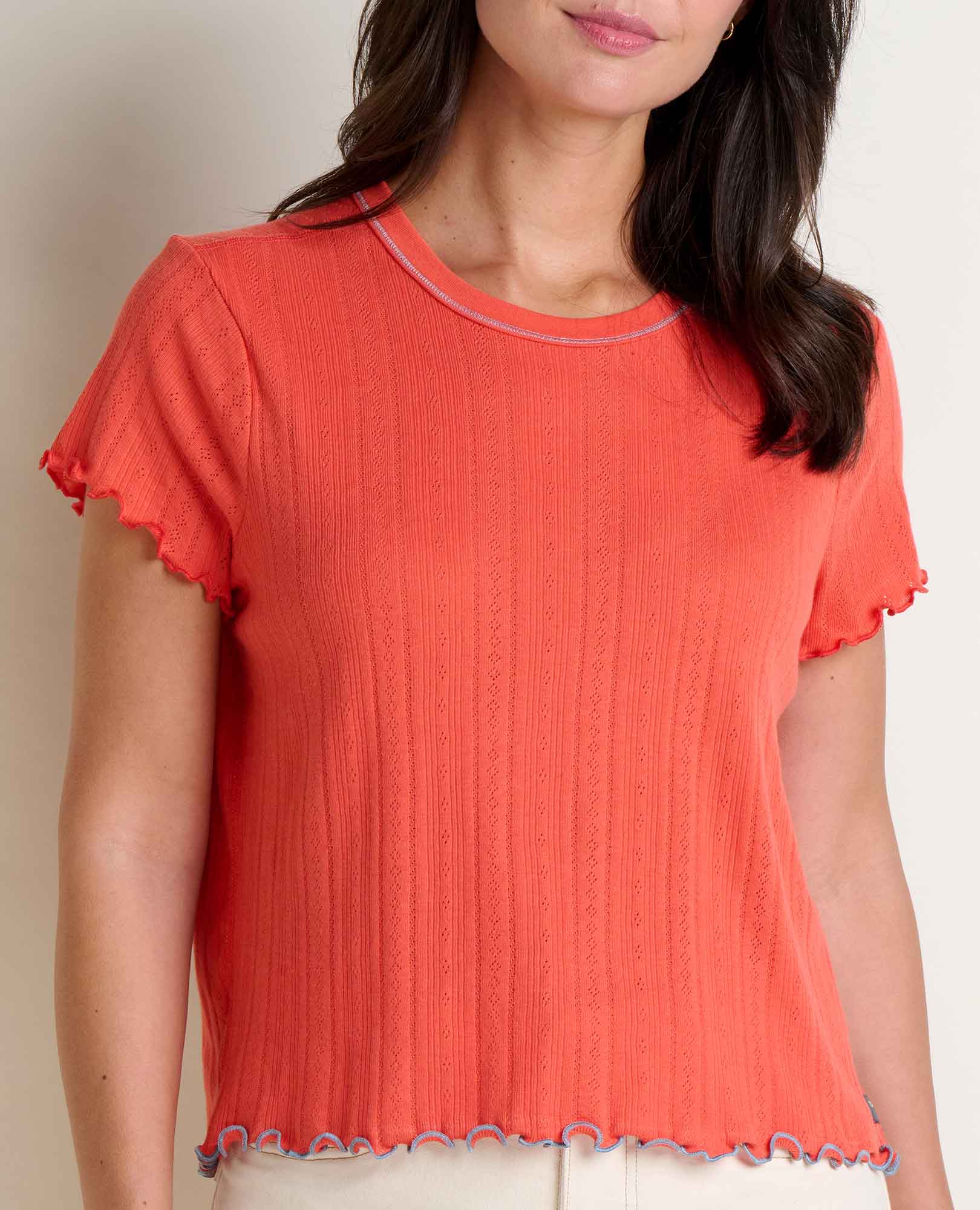 Foothill Pointelle Baby Tee