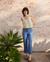 Taj Hemp Button Back Tank