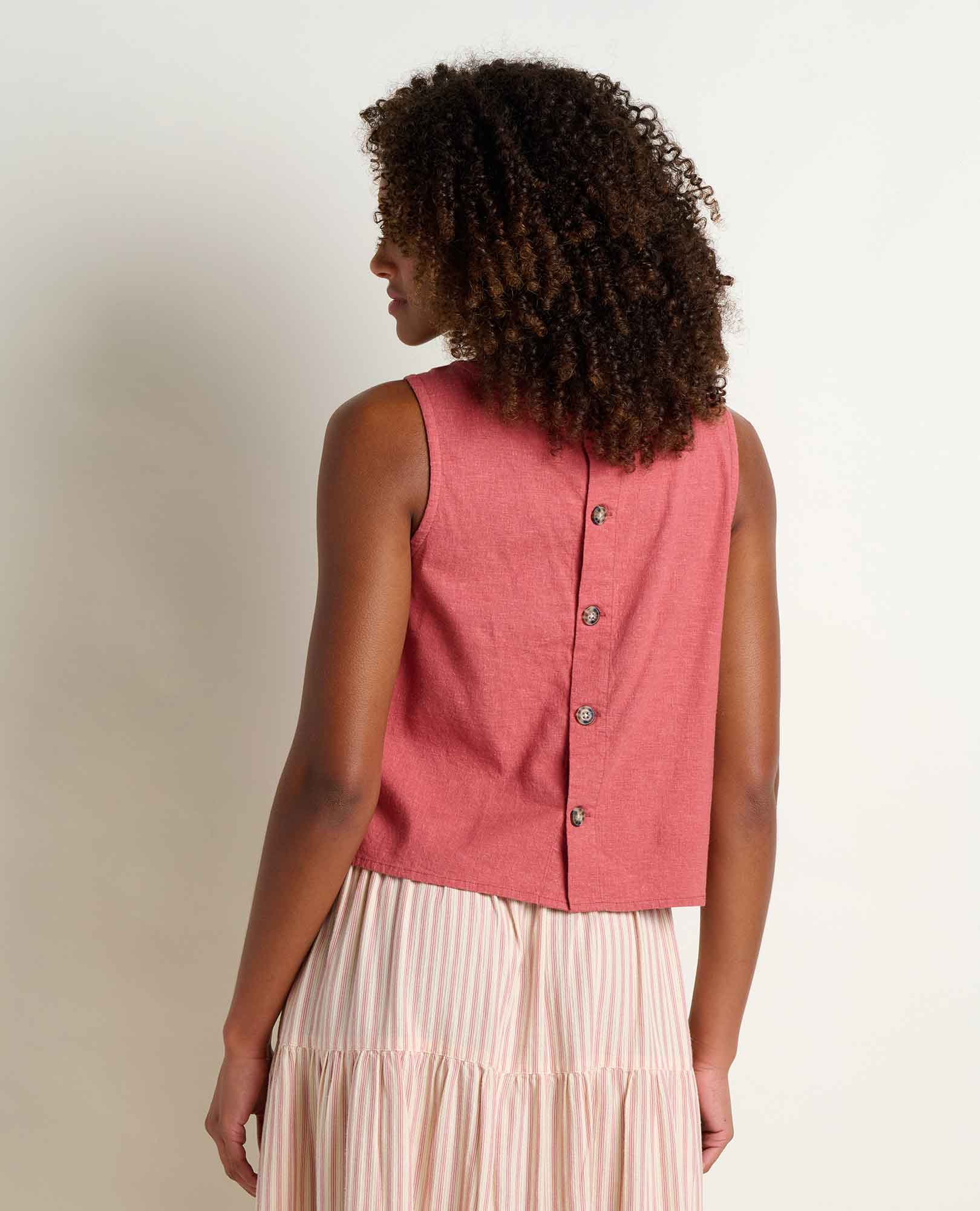 Taj Hemp Button Back Tank