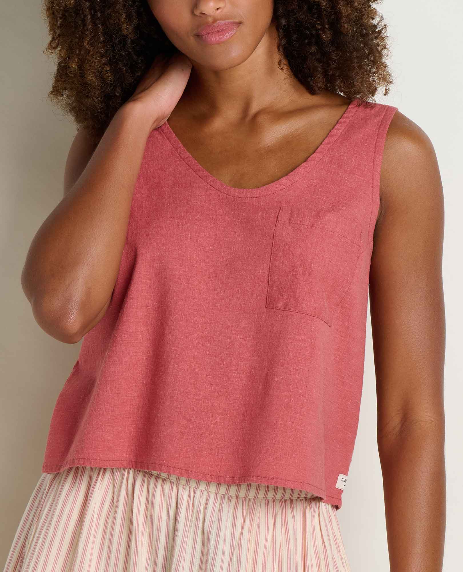 Taj Hemp Button Back Tank
