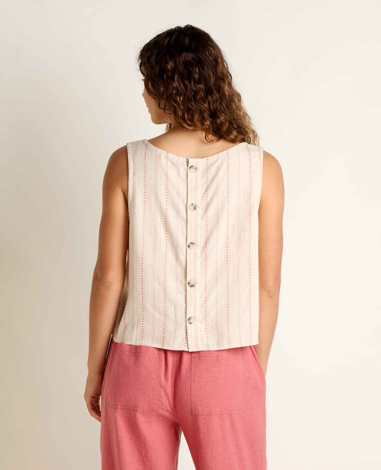 Taj Hemp Button Back Tank
