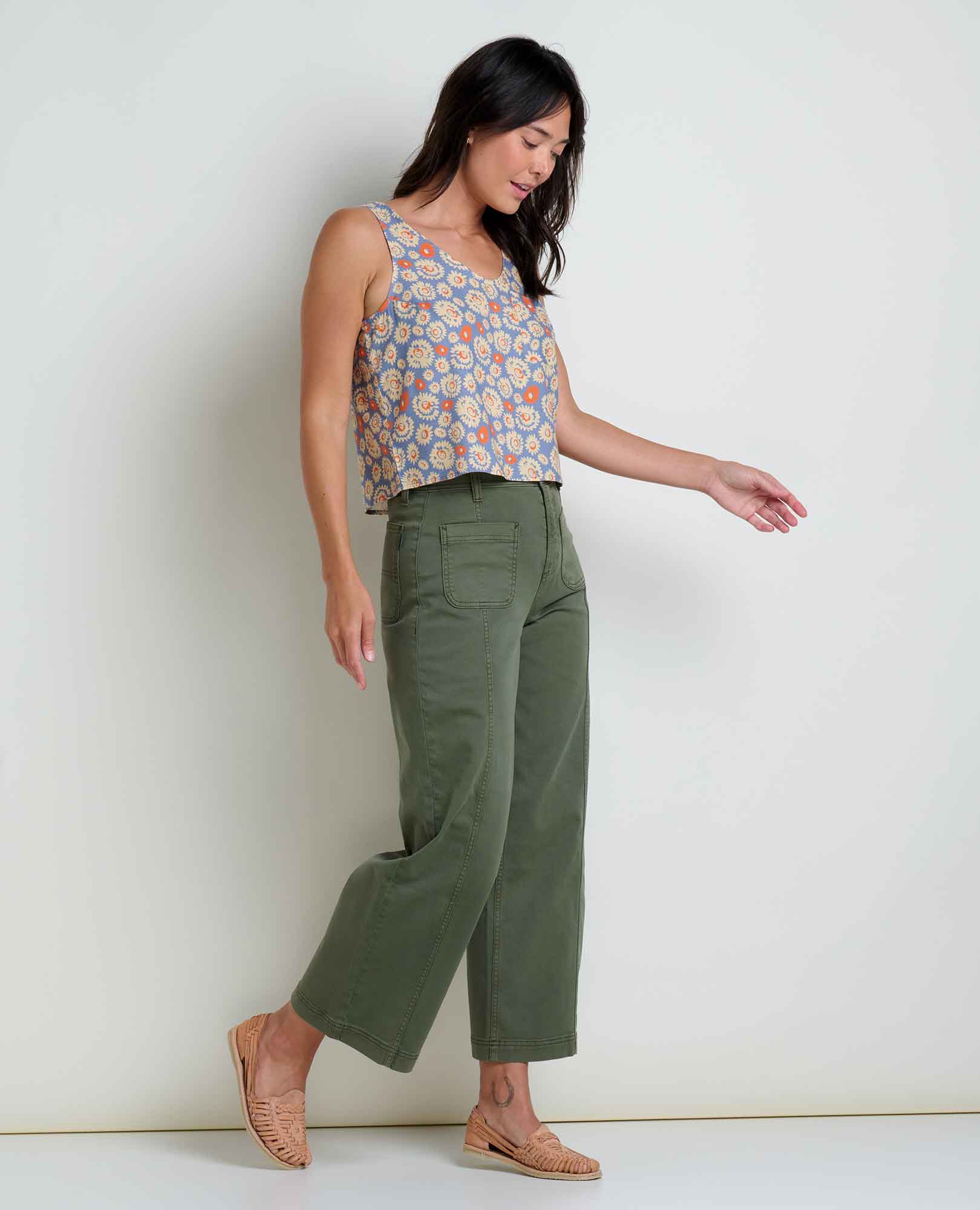 Taj Hemp Button Back Tank