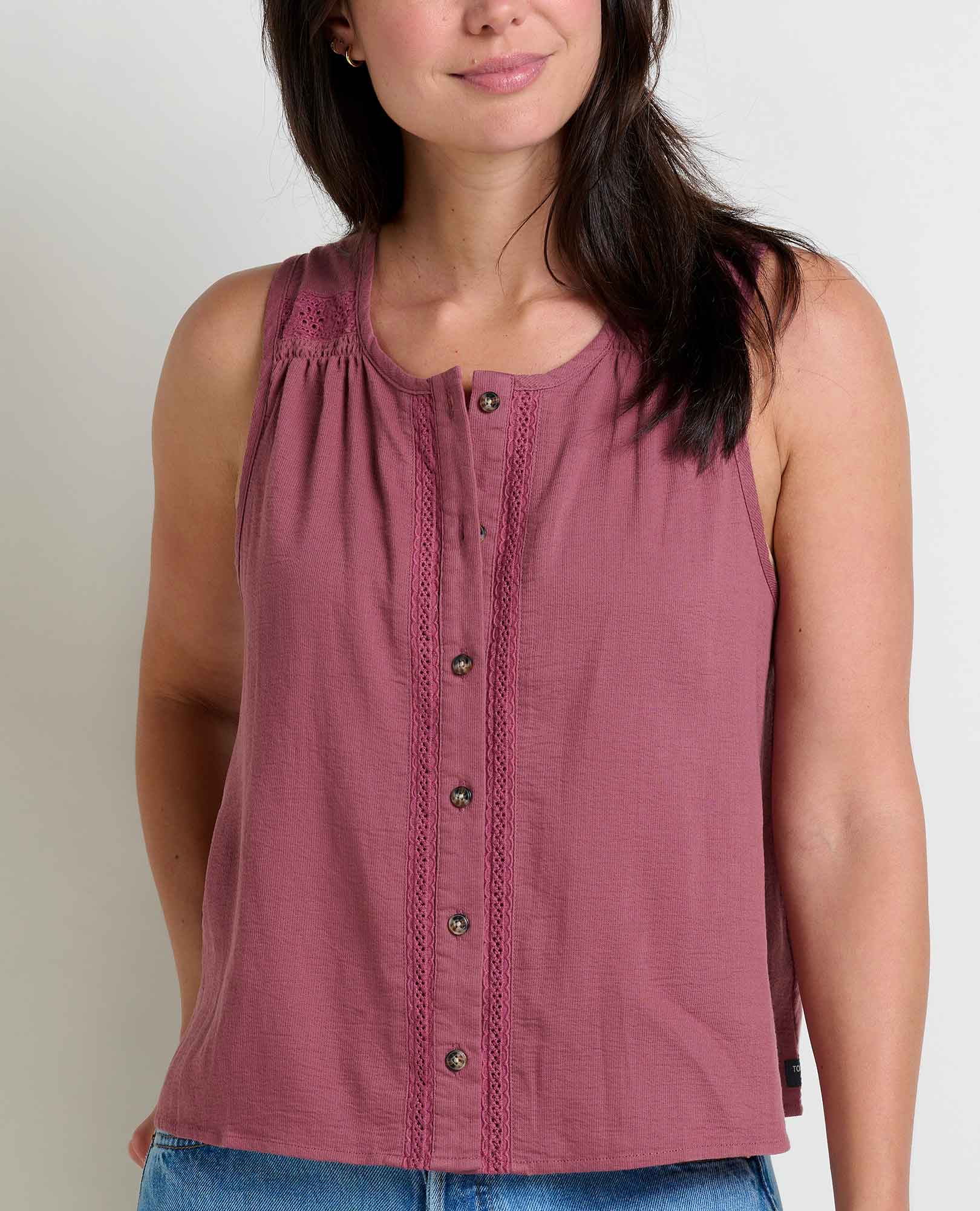 Manzana Button Front Tank