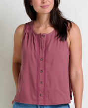 Manzana Button Front Tank