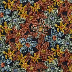 Black Floral Dot Print