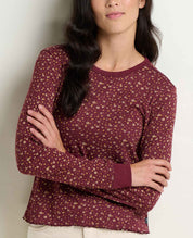 Foothill Pointelle Long Sleeve Crew