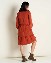 Scouter Cord Tiered Dress