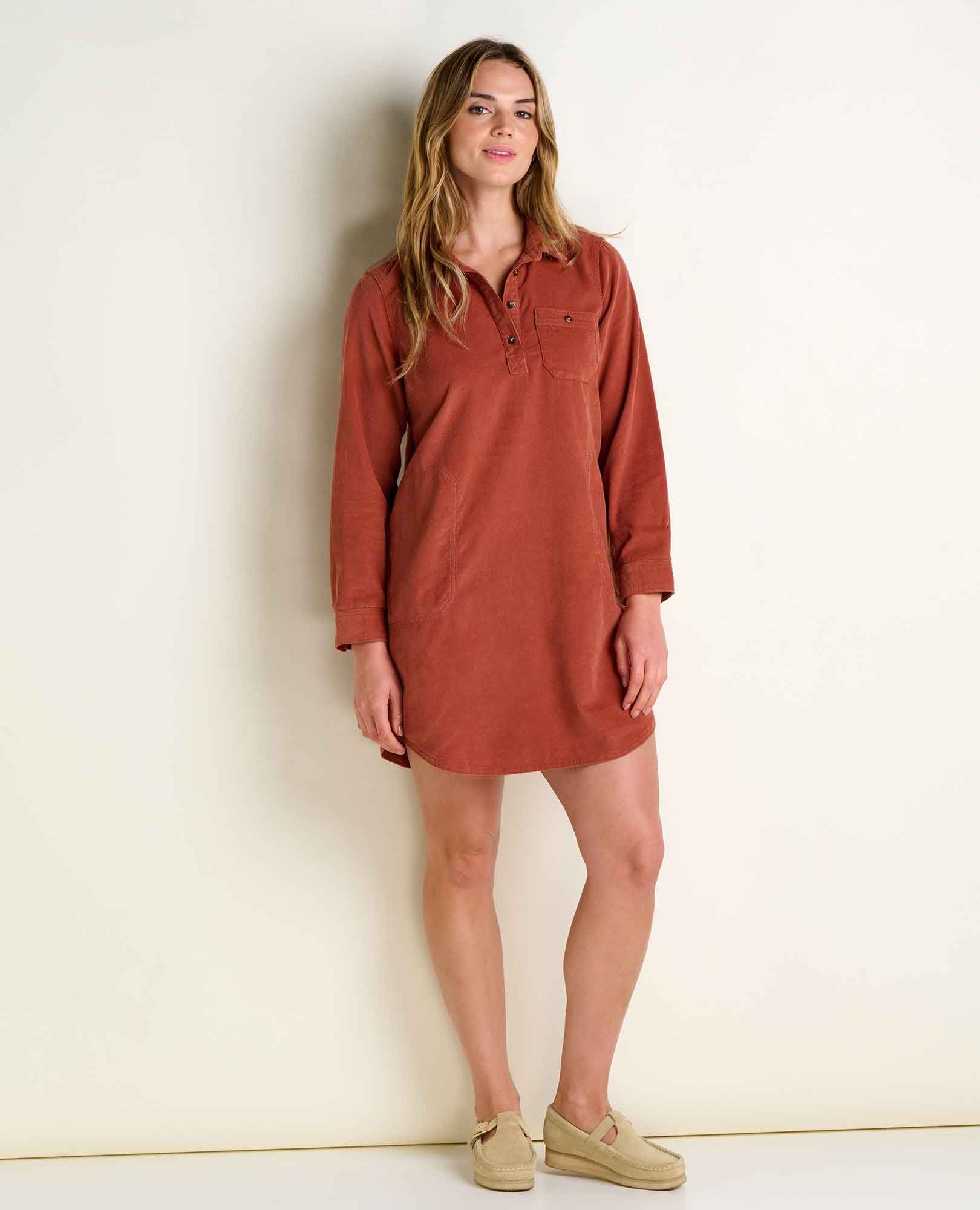 Scouter Corduroy Shirt Dress