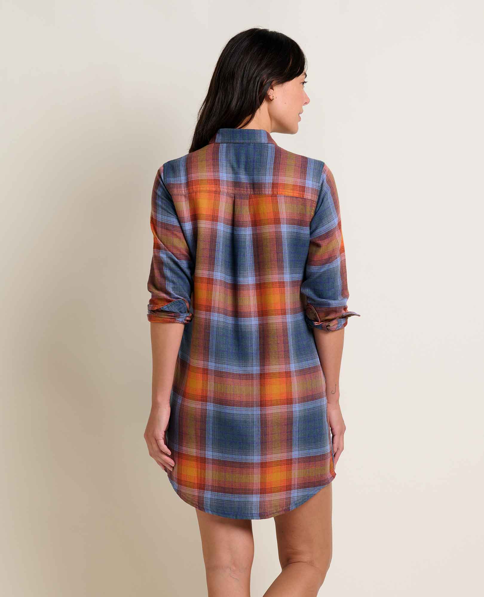 Re-Form Flannel Shirtdress