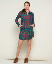 Re-Form Flannel Shirtdress