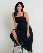 Taj Hemp Tiered Midi Dress