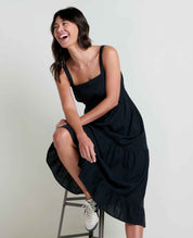 Taj Hemp Tiered Midi Dress
