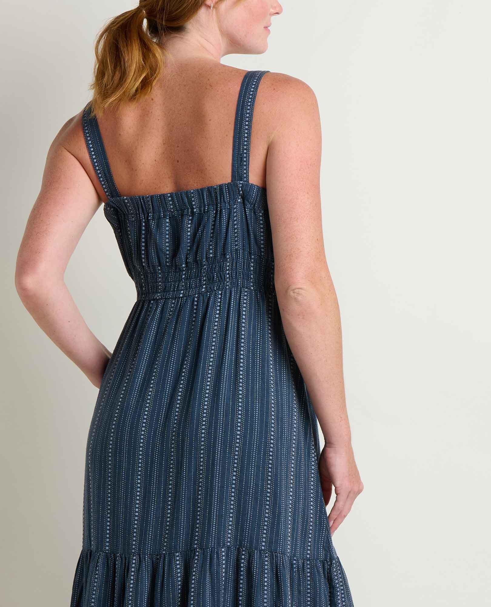 Taj Hemp Tiered Midi Dress