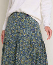 Marigold Tiered Midi Skirt