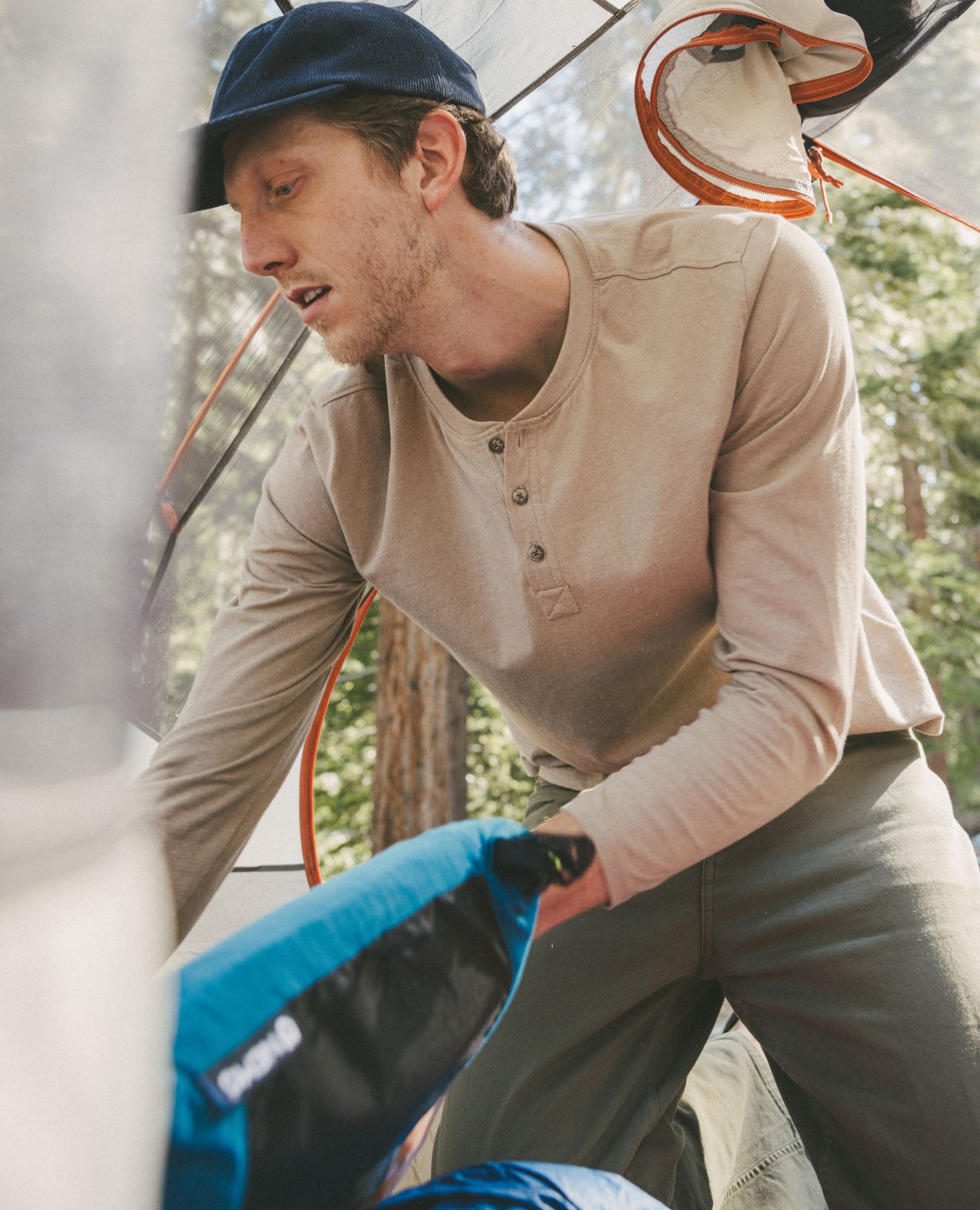 Re-Form Long Sleeve Henley Tee