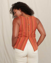 Taj Hemp Button Back Tank