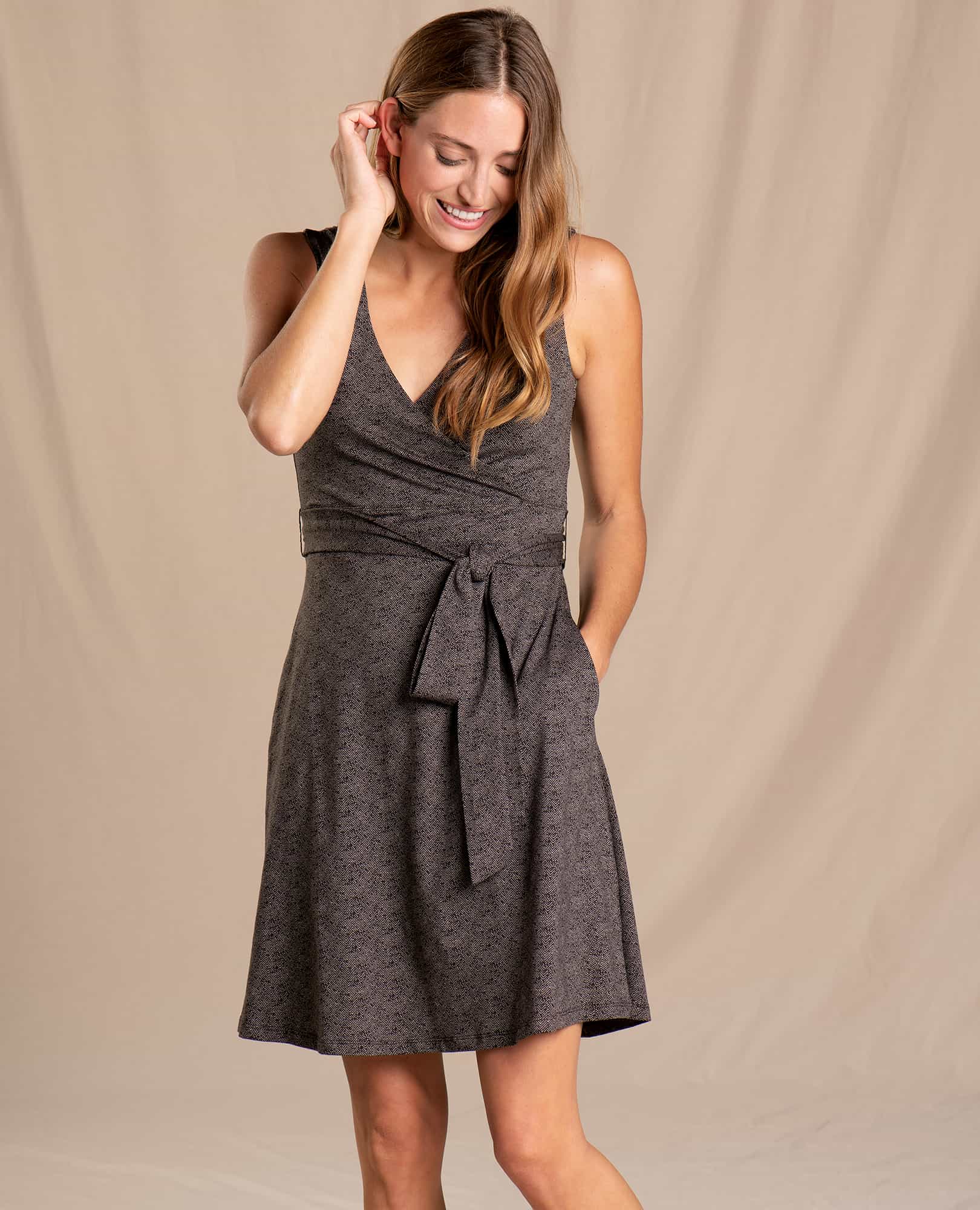 Cue Wrap Sleeveless Dress